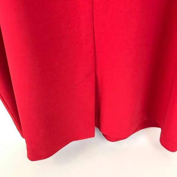 NEW Lane Bryant Shift Dress Women's Plus Size 20 Red Sheer Mesh Keyhole Stretch - Picture 7 of 16